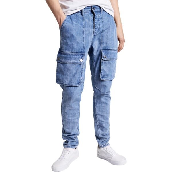 Sun + Stone Mens Relaxed Tapered Cargo Jeans